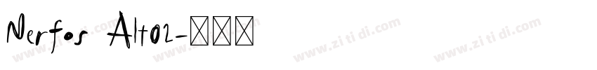 Nerfos Alt02字体转换